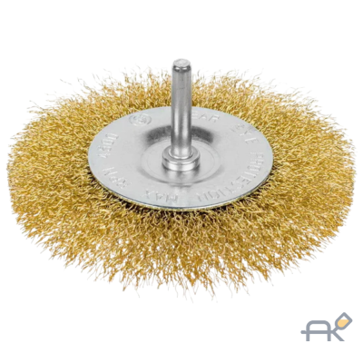 Щетка-крацовка со шпилькой для дрели. 75 мм РемоКолор 45-3-107